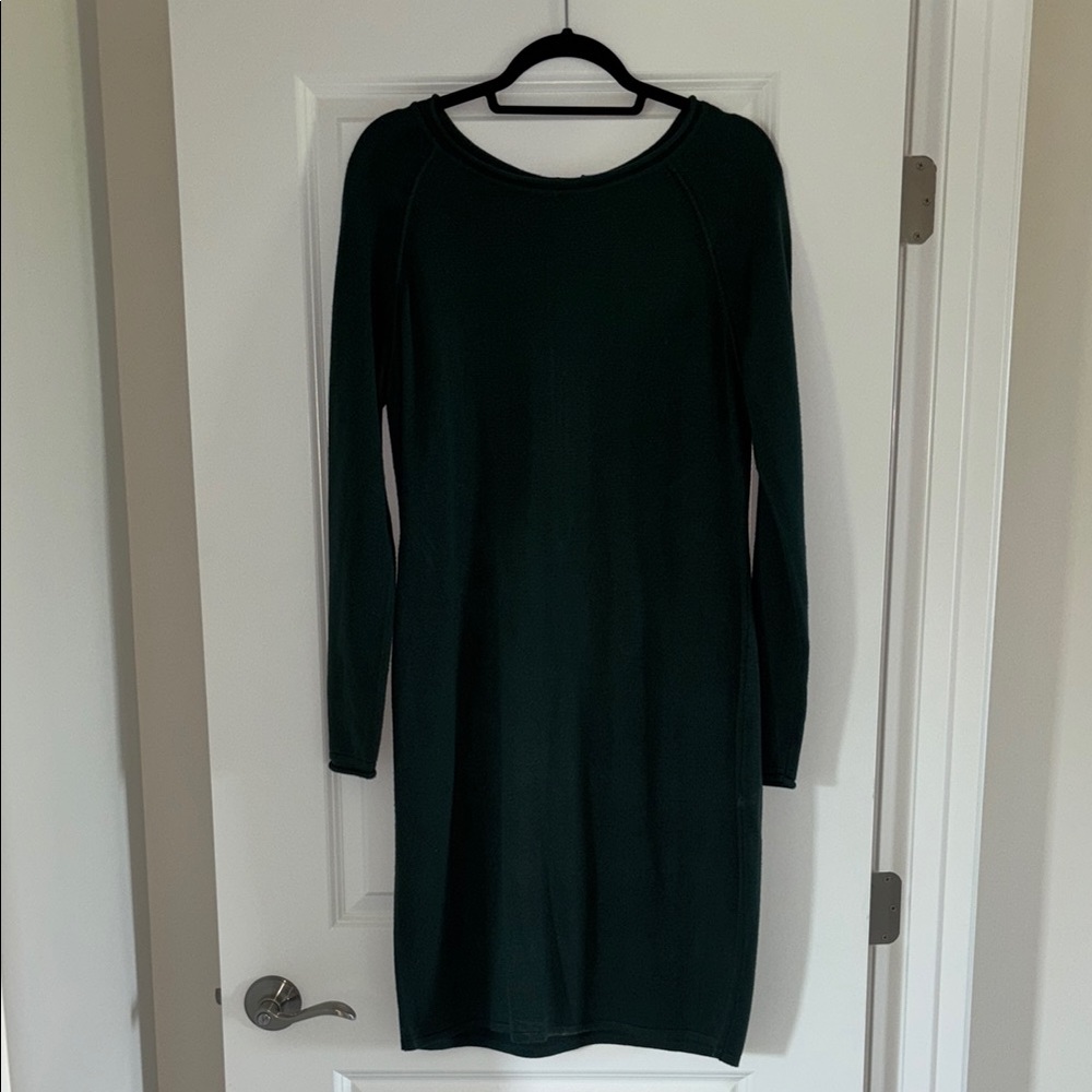 Marc New York Green Long Sleeve Sweater Dress